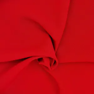 Red Bright #S811 Water Repellent Polyester/Rayon Suiting Woven Fabric - SKU 6879B