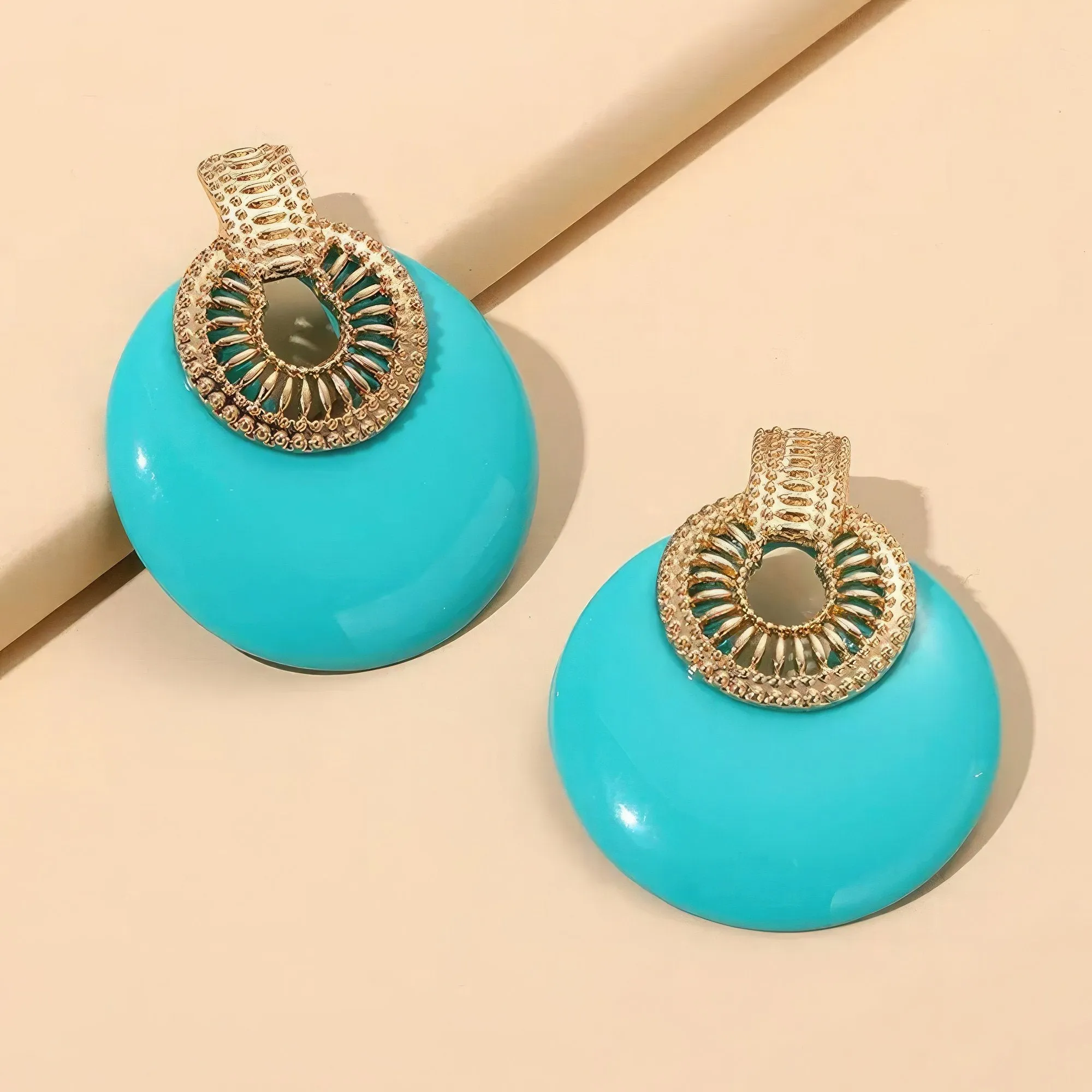 Round Metal Post Earring’s