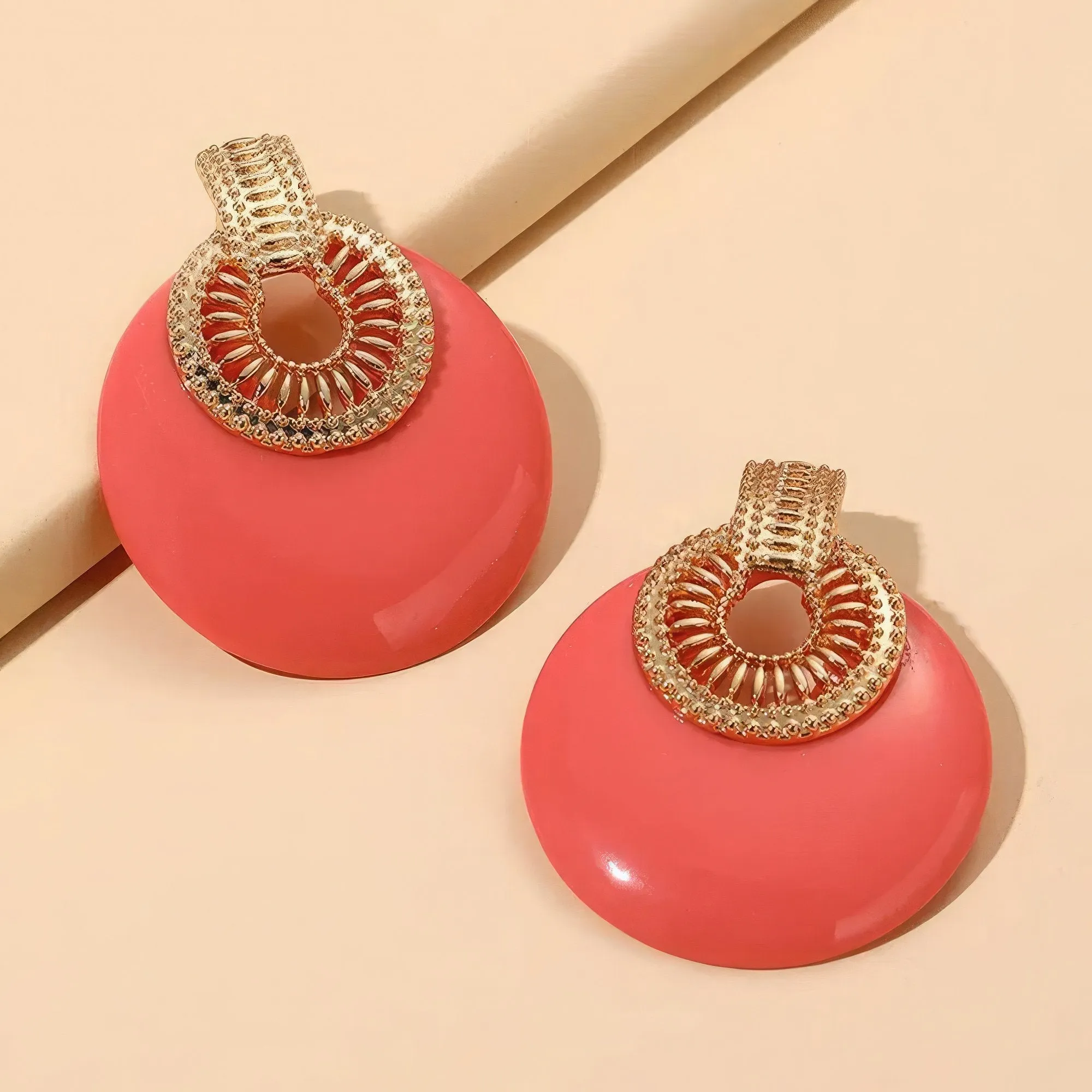 Round Metal Post Earring’s