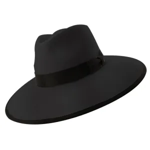 Stanton Lillian Wide Brim Fedora - Black