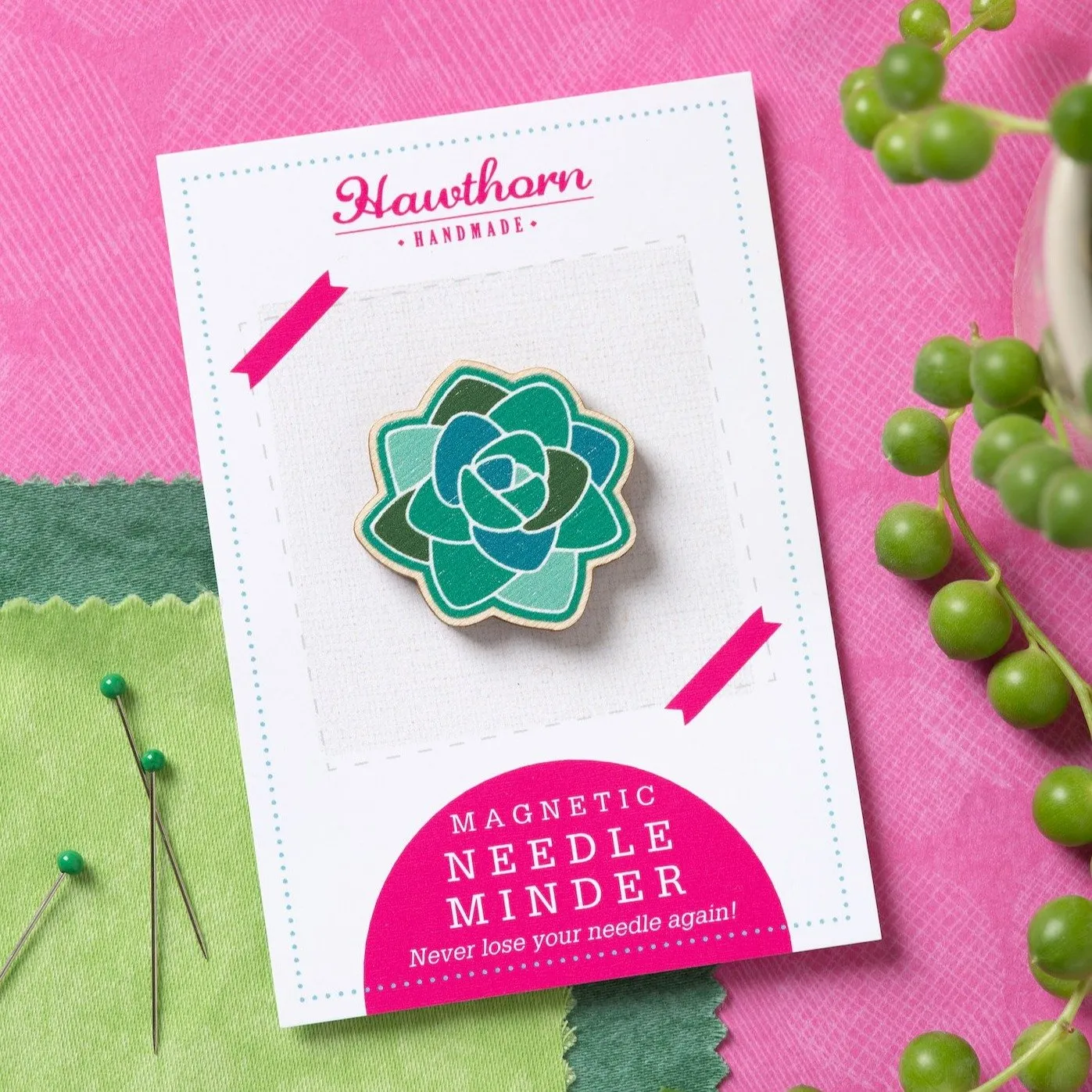 Succulent Magnetic Needle Minder