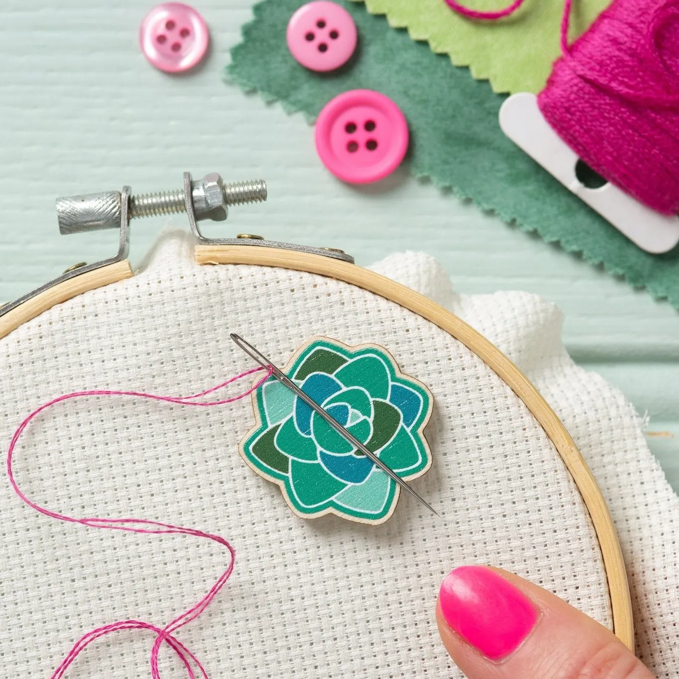 Succulent Magnetic Needle Minder