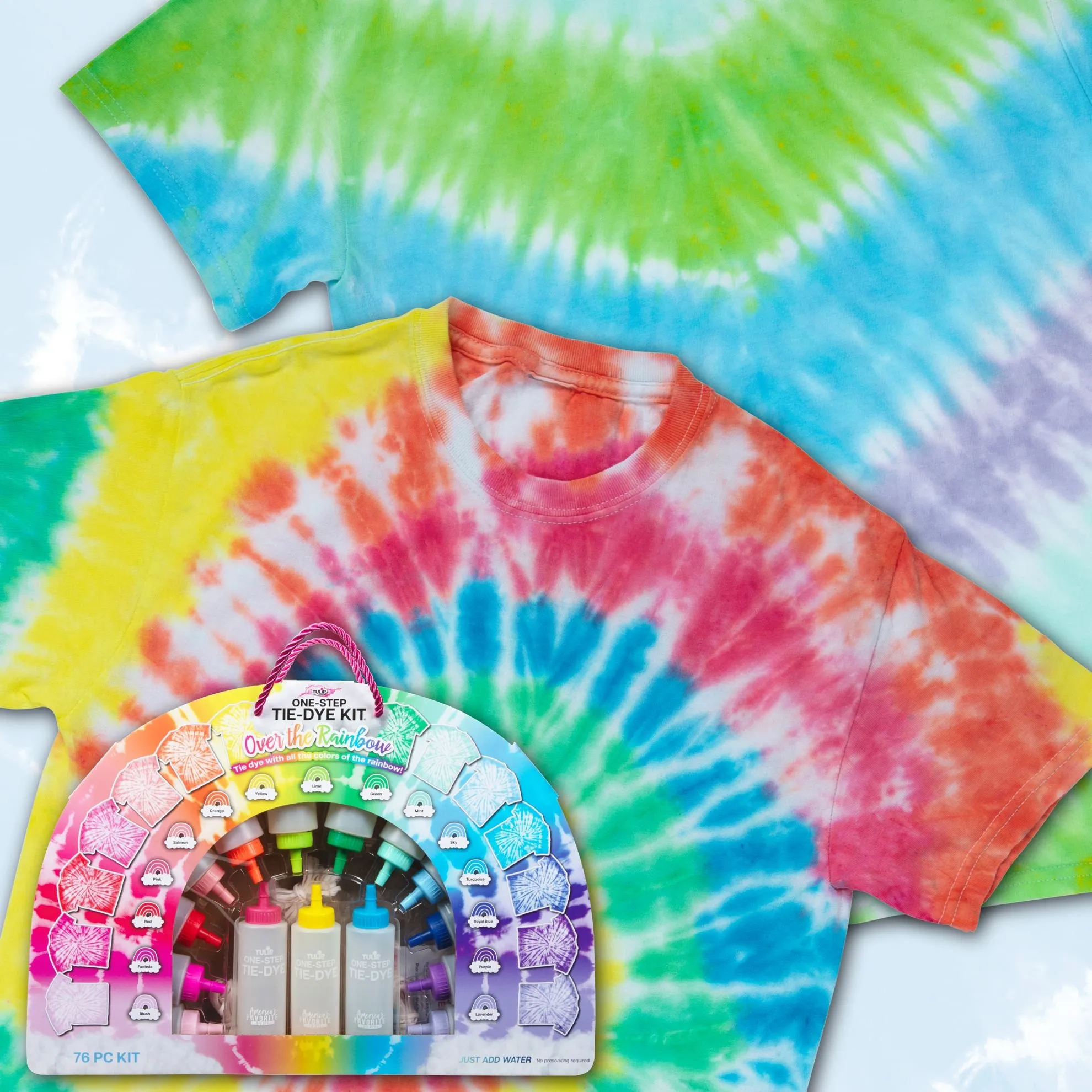 Tulip Over the Rainbow 15-Color One-Step Tie Dye Kit