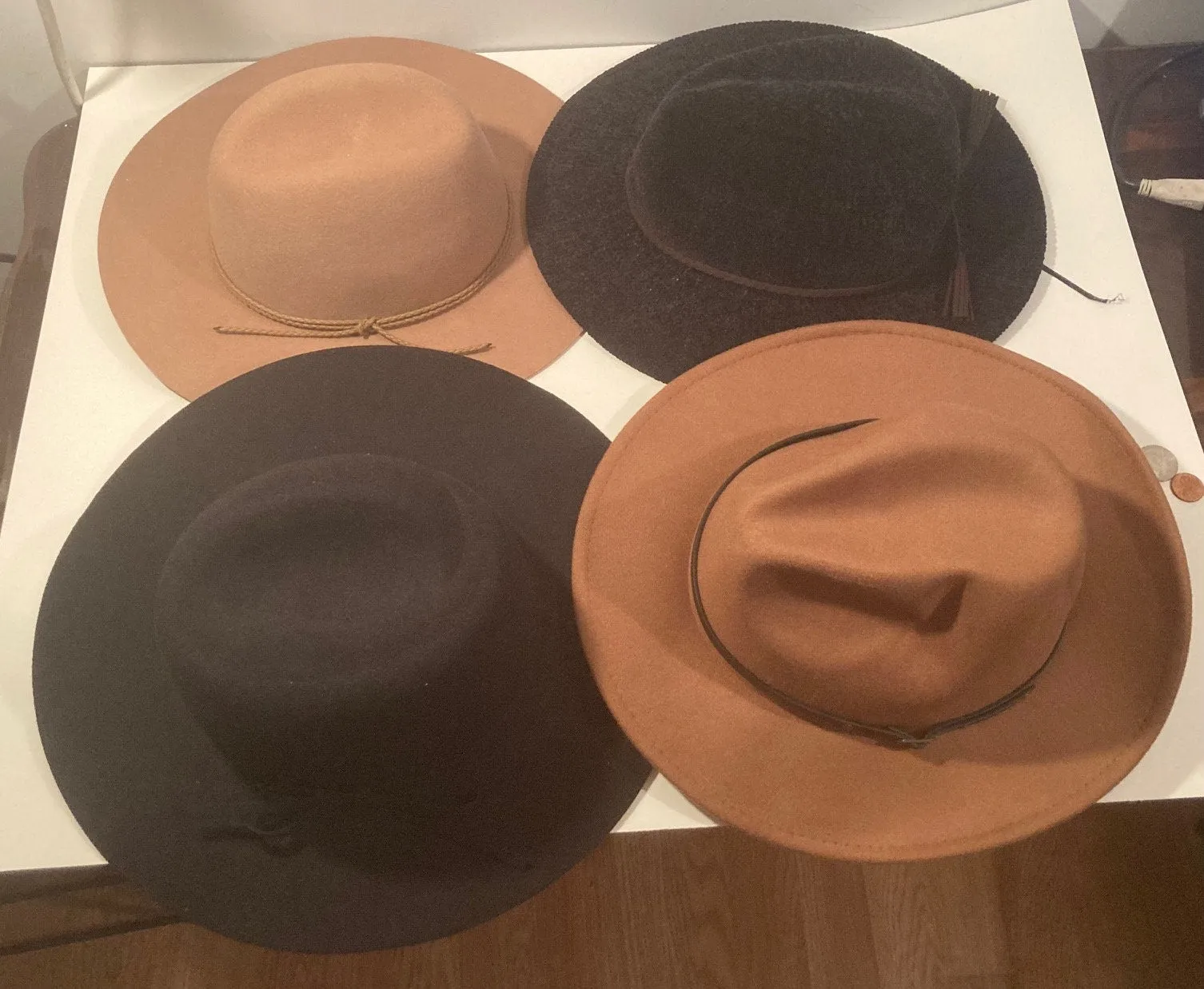 Vintage Lot of 4 Nice Hats, Serra, Gap, Ones Size Fits Most, Quality, Cowboy, Western Wear, Rancher, Sun Shade, Very Nice Hats