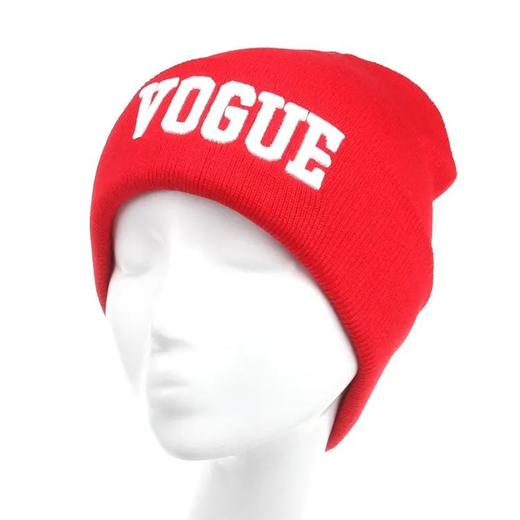 VOGUE Winter Beanie Fall Hiphop Warm Cap Sport Hats For Women Skullies Top Quality