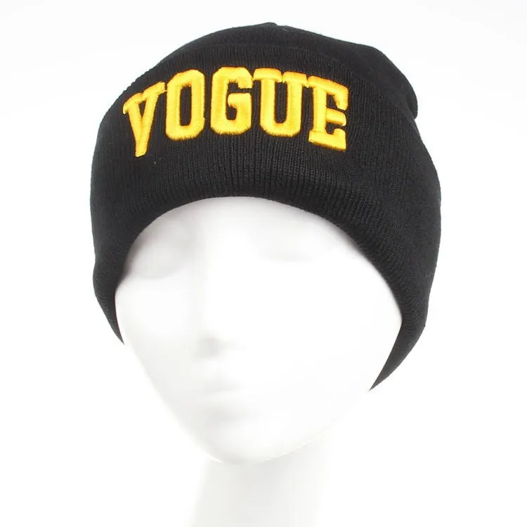 VOGUE Winter Beanie Fall Hiphop Warm Cap Sport Hats For Women Skullies Top Quality