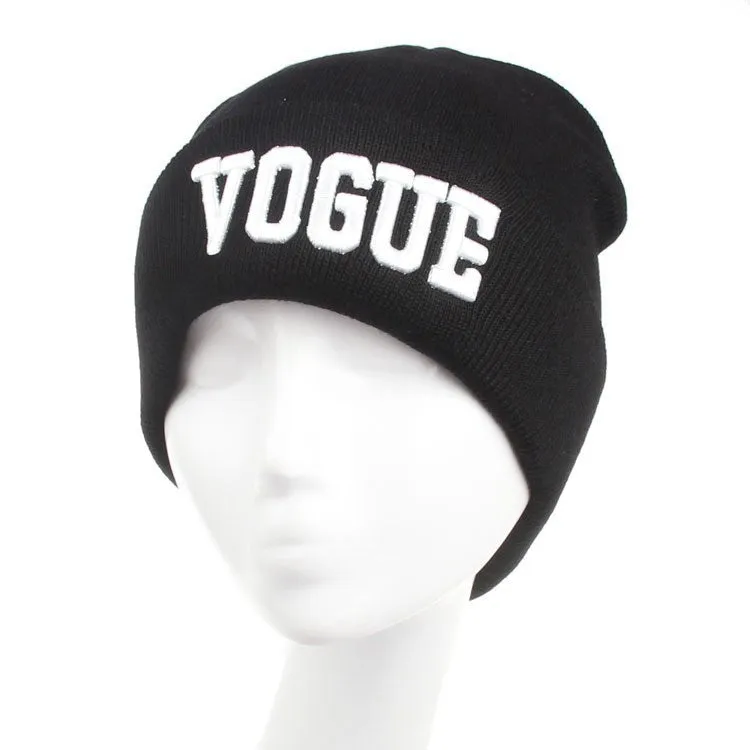 VOGUE Winter Beanie Fall Hiphop Warm Cap Sport Hats For Women Skullies Top Quality