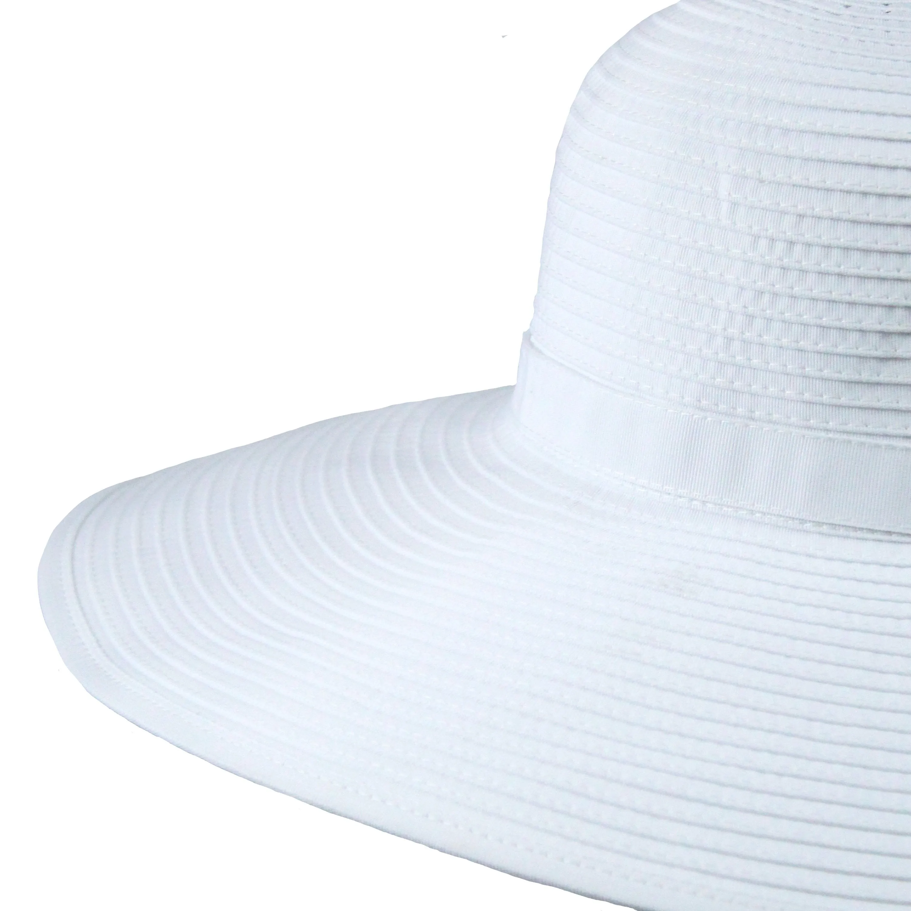 Women's Wide Brim Sun Hat - White